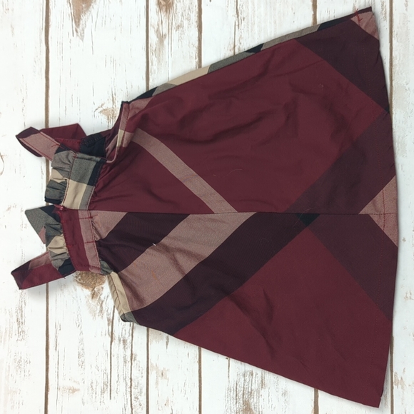 Jelly Beans Maroon Plaid Jumper Dress 1-2Y - Picture 5 of 5